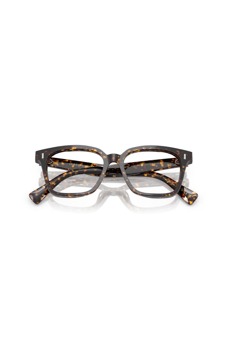 51mm Rectangle optical glasses, Alternate, color, Tortoise
