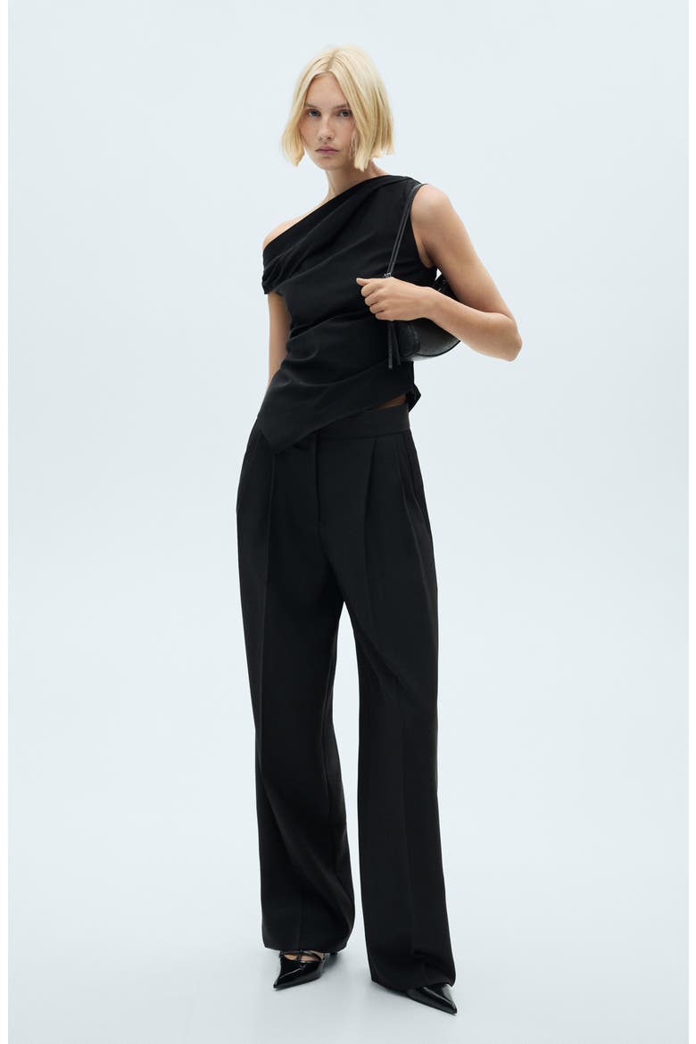 Straight Leg Suit Pants, Alternate, color, BLACK