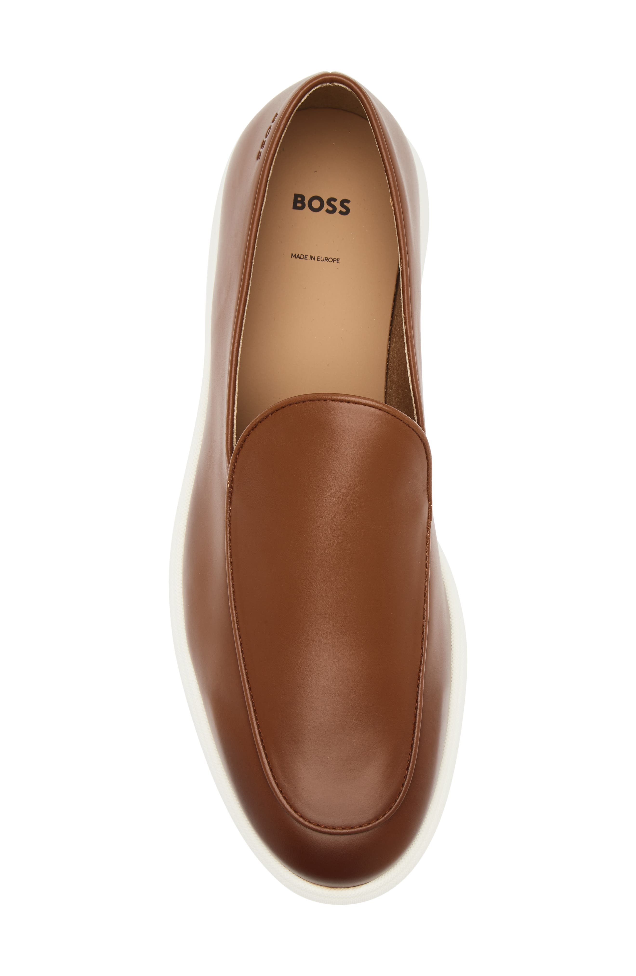 BOSS Sienne Loafer, Alternate, color, Medium Brown