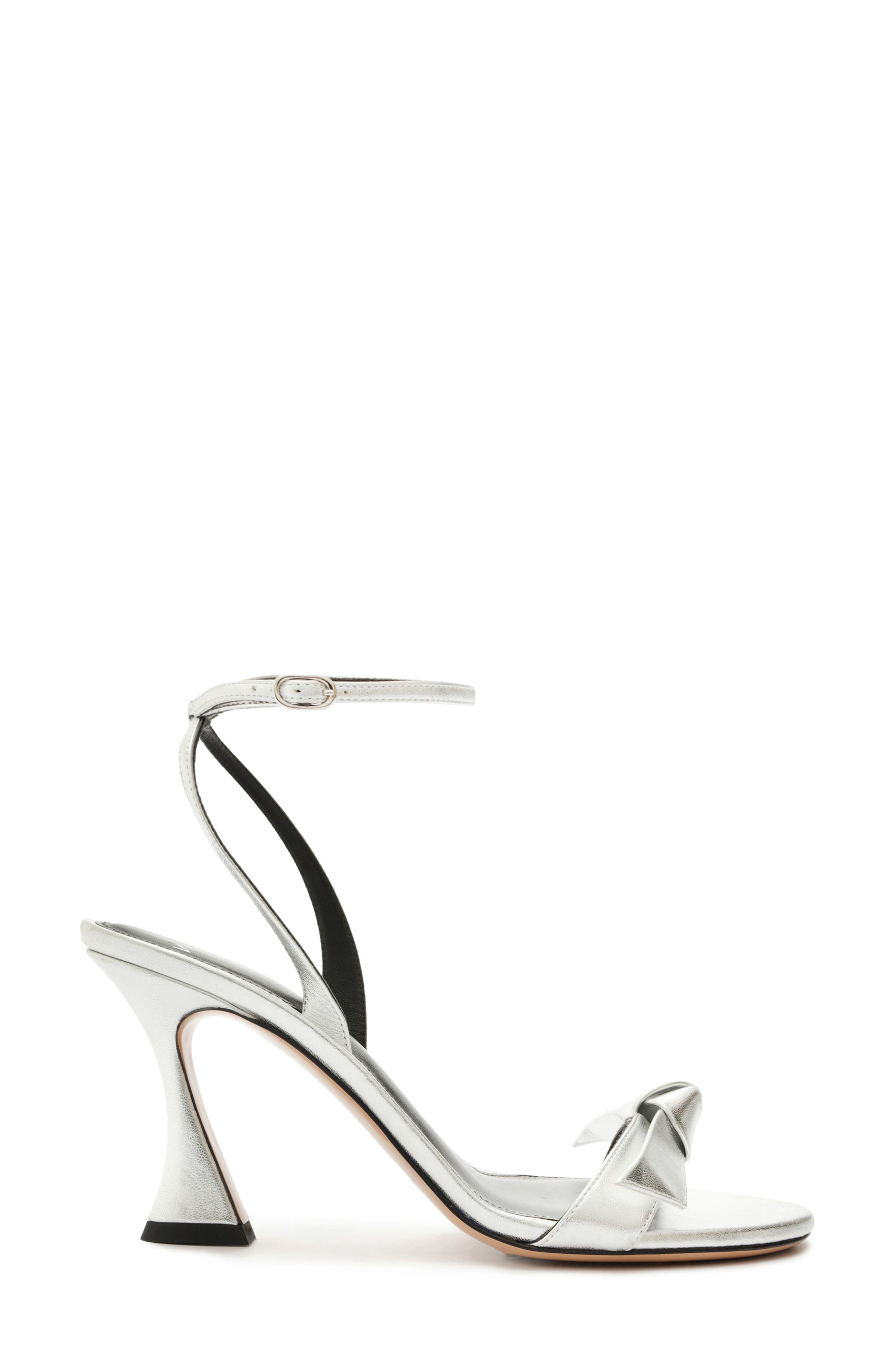 Alexandre Birman Clarita Bell Ankle Strap Sandal, Alternate, color, Argento