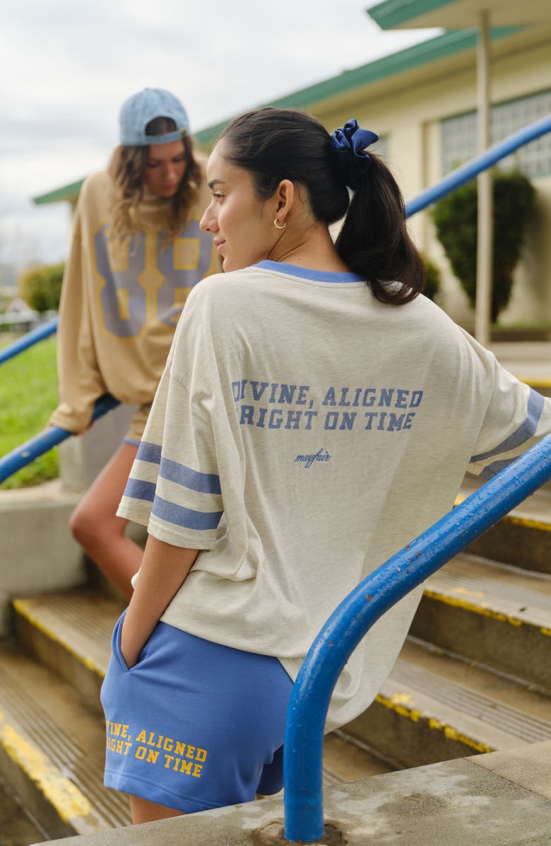 THE MAYFAIR GROUP Angel Track Cotton Graphic T-Shirt, Alternate, color, Grey