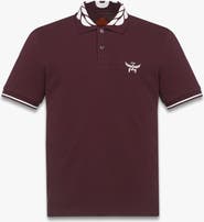 MCM Laurel Logo Piqué Polo in Organic Cotton