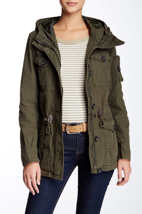 Hooded Military Jacket