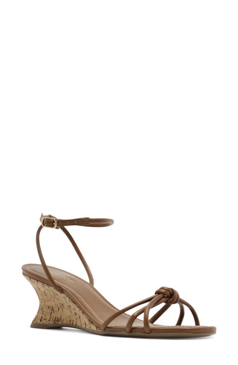 Thara Ankle Strap Wedge Sandal (Women)