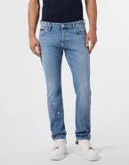 PHILIPP PLEIN Super Straight Cut Jeans Paint Men