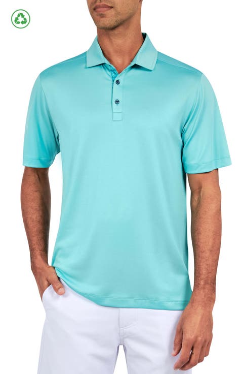 Regular Fit Solid Recycled Performance Golf Polo