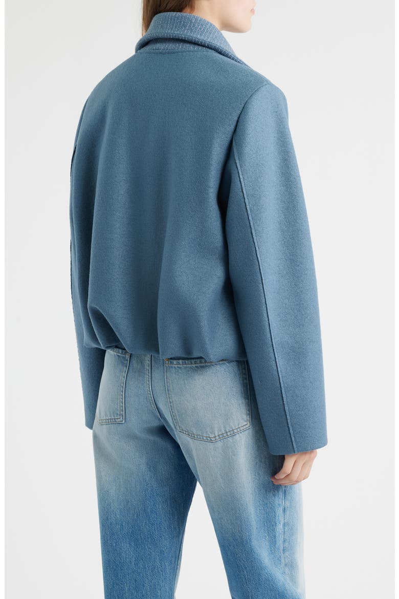 Cundalini Wool Bomber Jacket, Alternate, color, TANZANITE