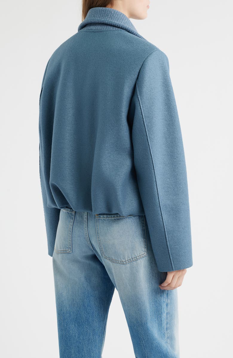 BOSS Cundalini Wool Bomber Jacket, Alternate, color, Tanzanite