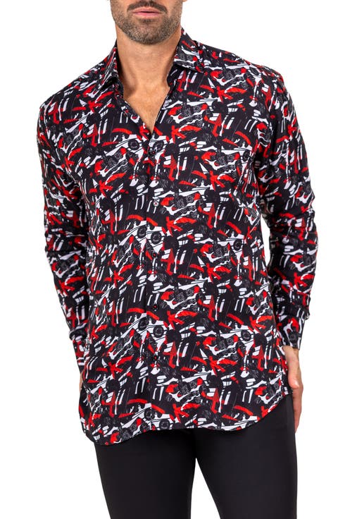 Fibonacci Marthyr 0284 Contemporary Fit Button-Up Shirt