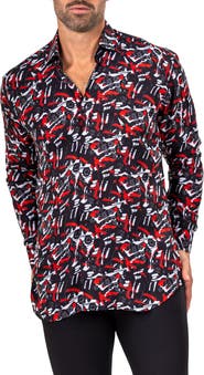 Maceoo Fibonacci Marthyr 0284 Contemporary Fit Button-Up Shirt