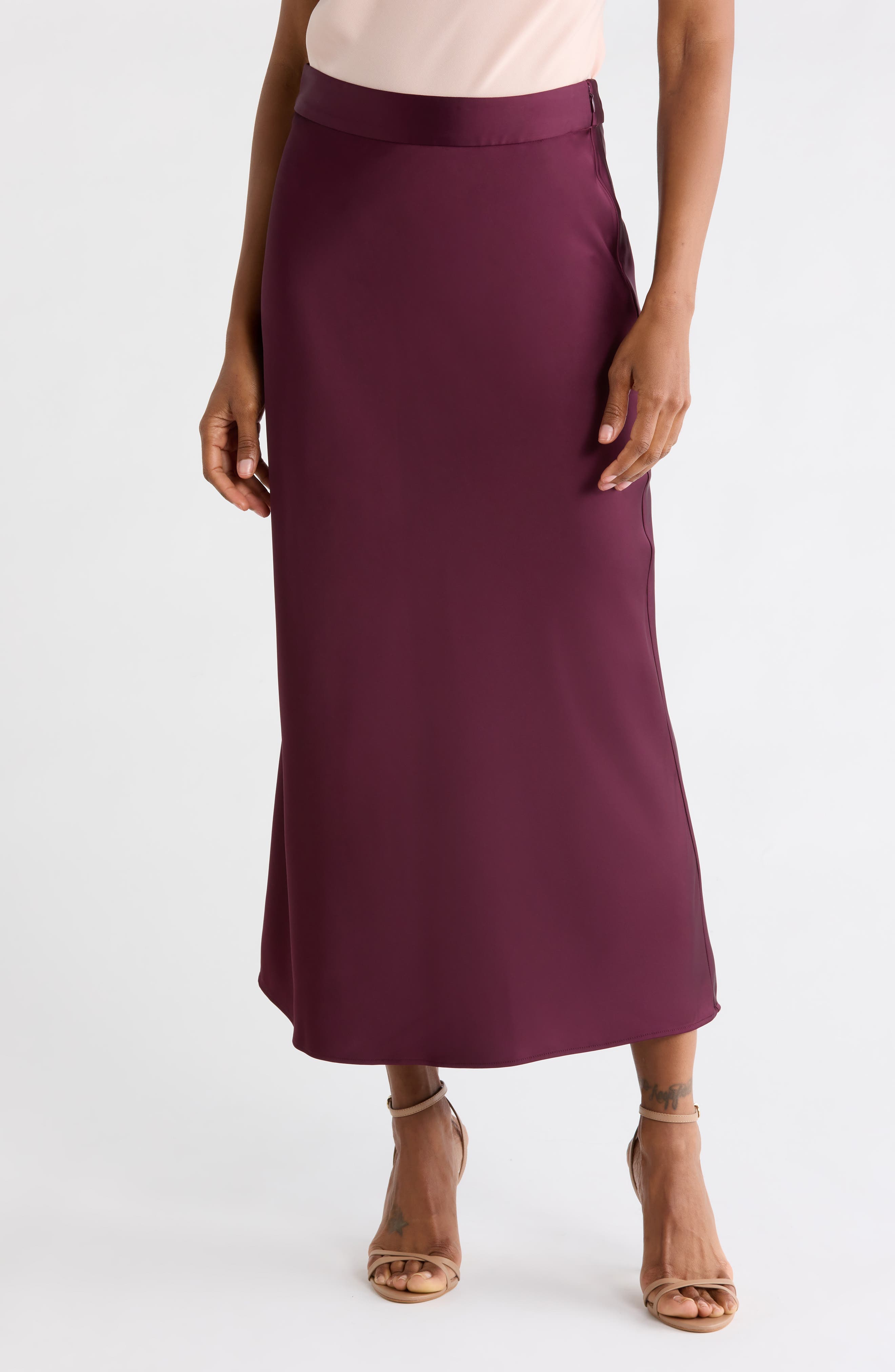 Zahara Satin Maxi Skirt