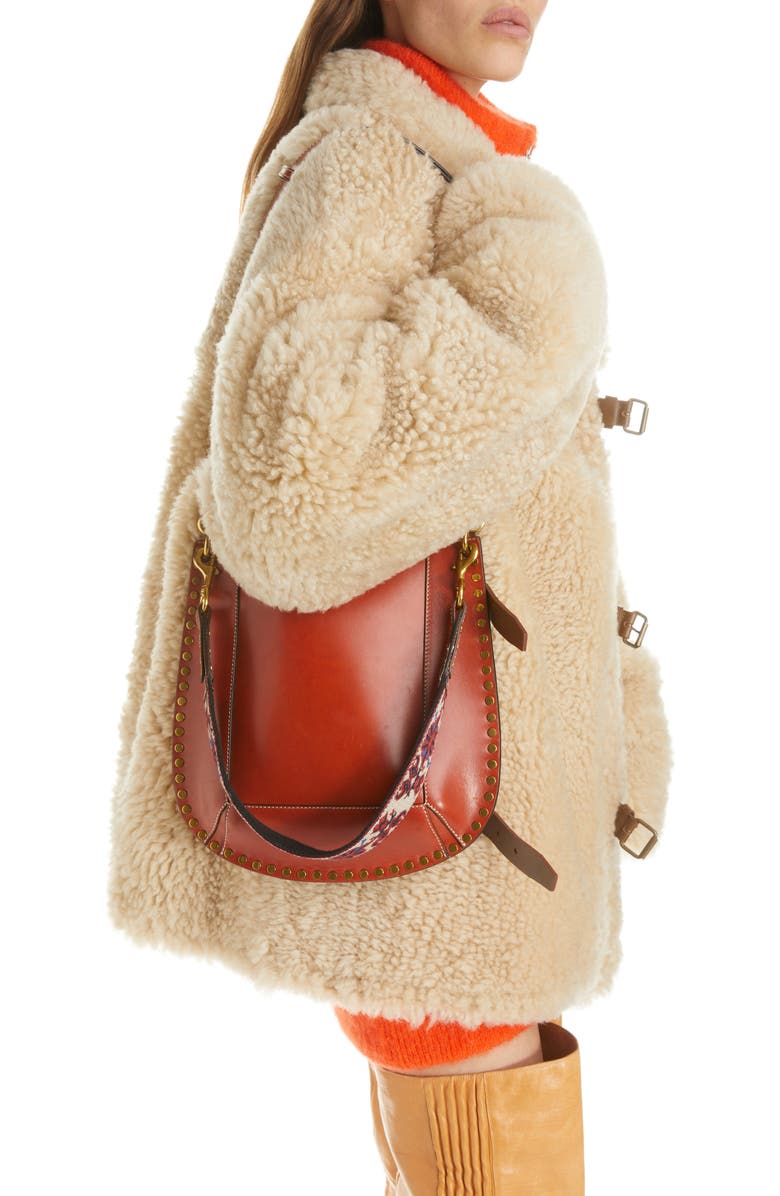 Isabel Marant Oskan Leather Crossbody Bag, Alternate, color,