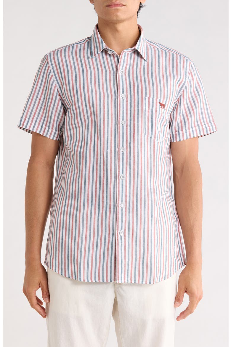 Hopetoun Short Sleeve Shirt, Main, color, TWILIGHT