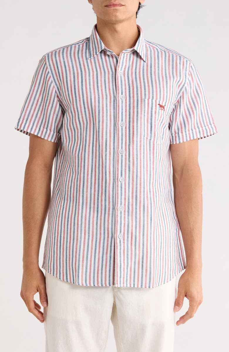 Rodd & Gunn Hopetoun Short Sleeve Shirt, Main, color, Twilight