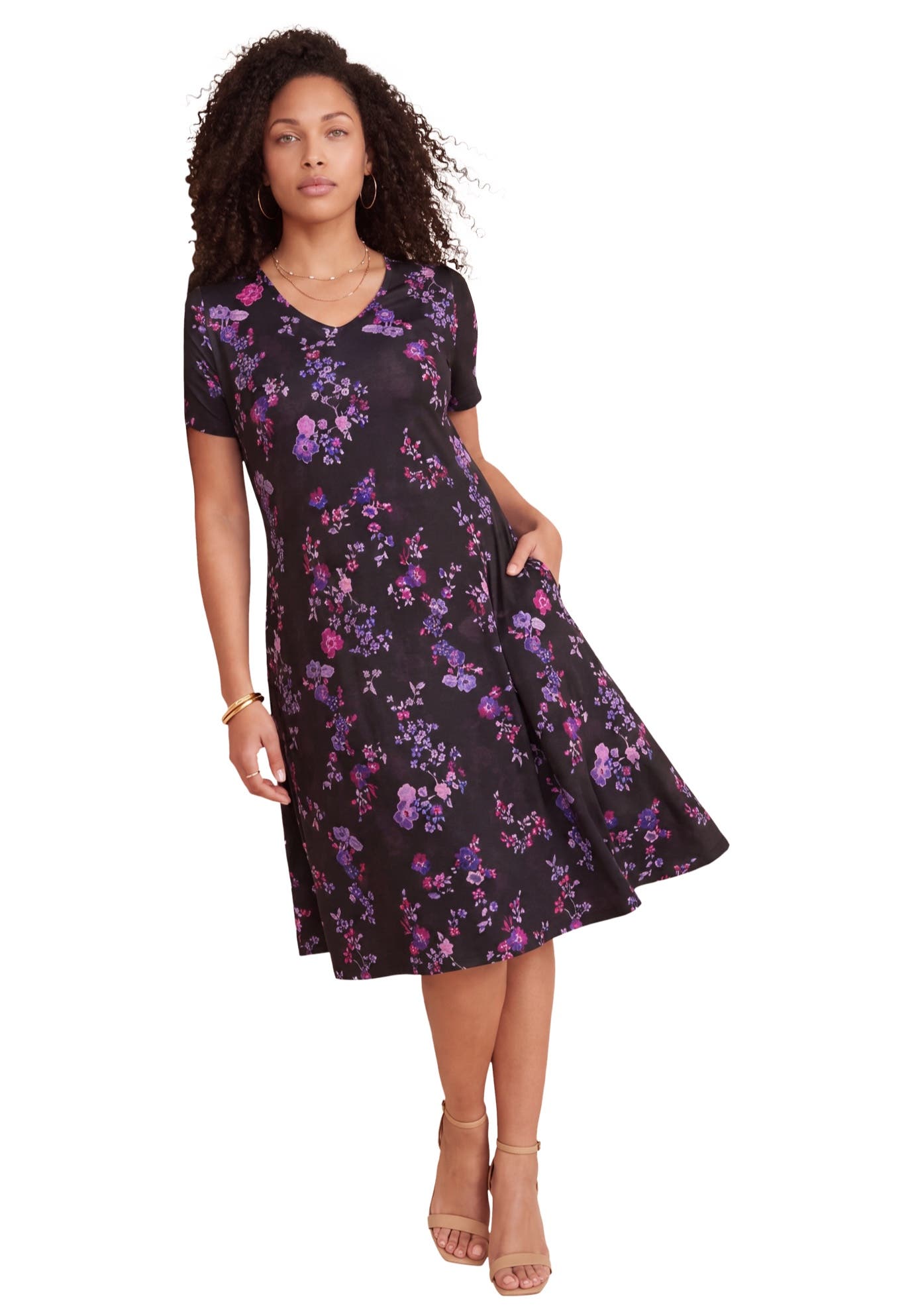 selected VIOLET PANSY FLORAL