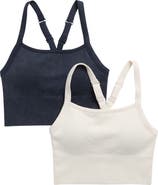 YOGALICIOUS Stonewash 2-Pack Seamless Sports Bras