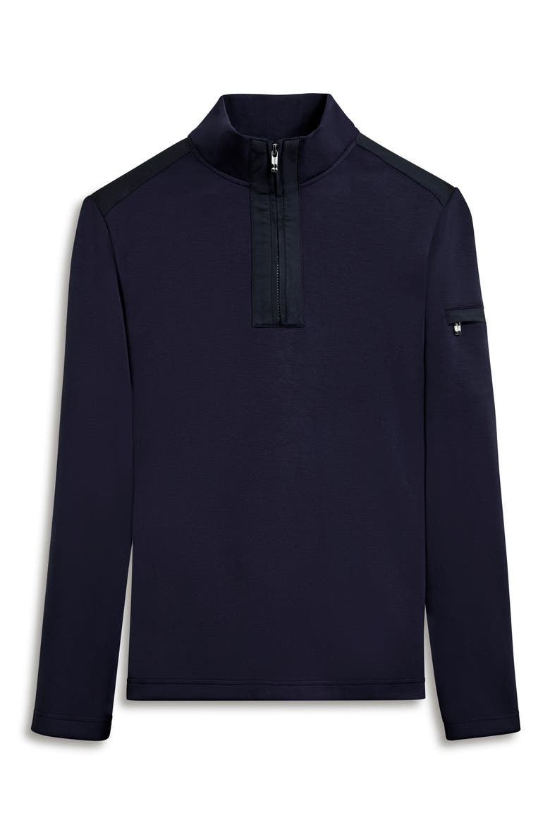Soft Touch Quarter Zip Pullover, Alternate, color, NAVY