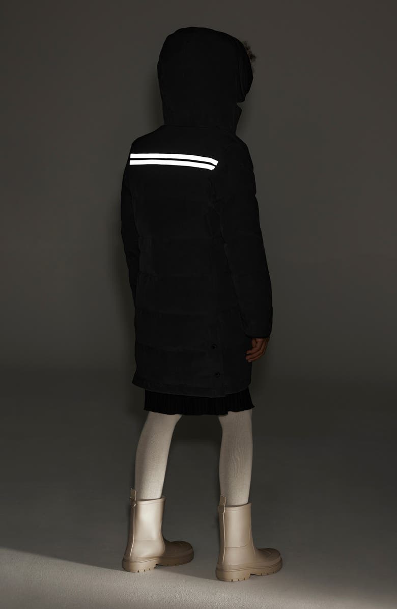 Canada Goose Kids' Juniper 625-Fill Power Down Water Repellent Parka, Alternate, color, Black - Noir