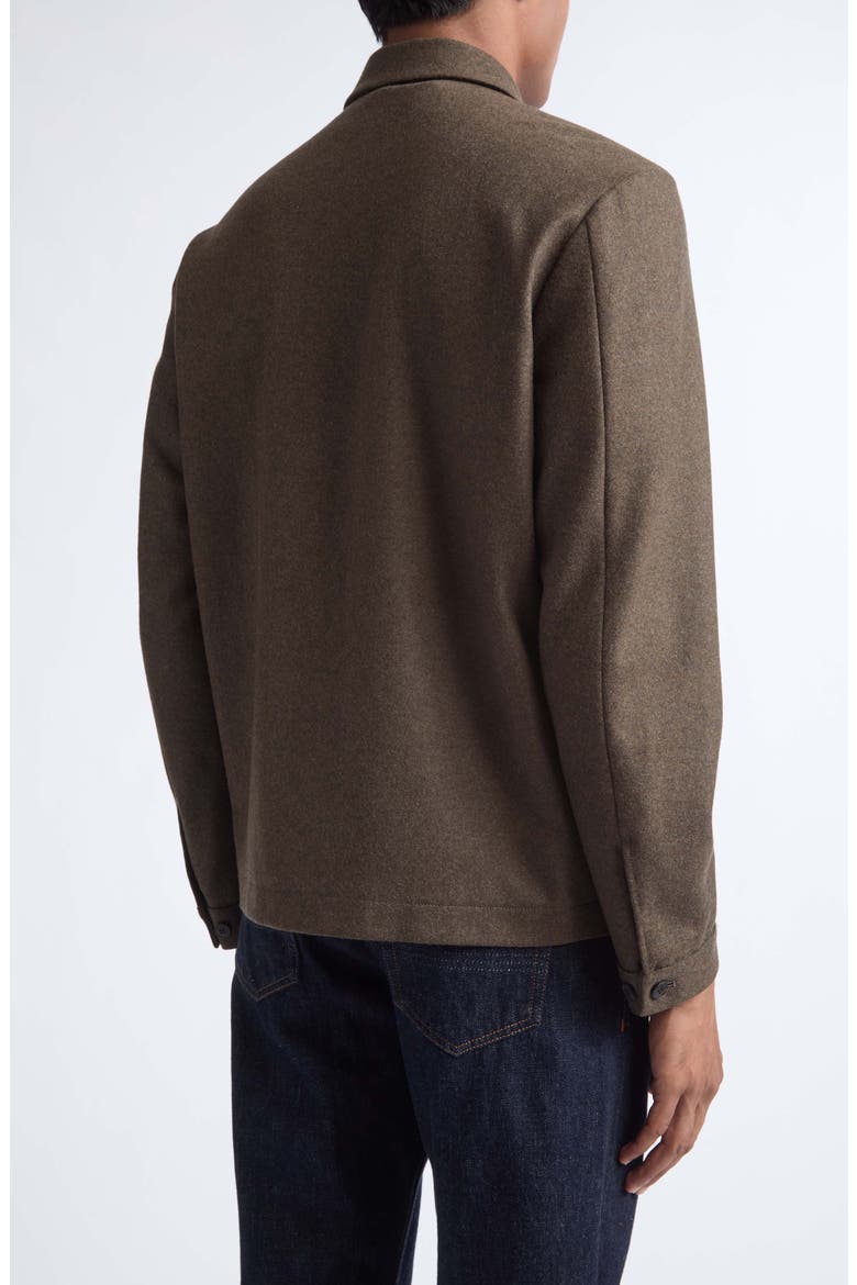Boiled Wool Zip Jacket, Alternate, color, LODEN GREEN