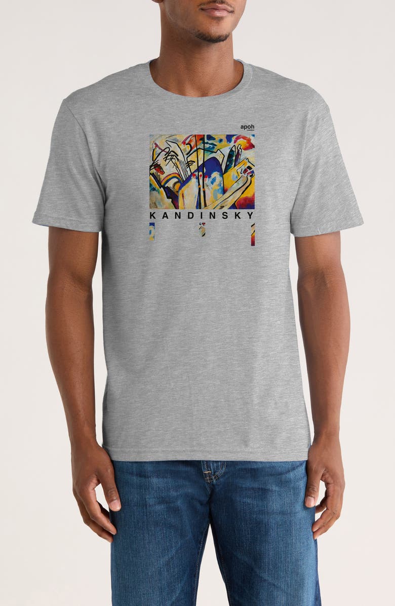 Monster Digital Kandinsky Graphic T-Shirt, Main, color, Sport Grey