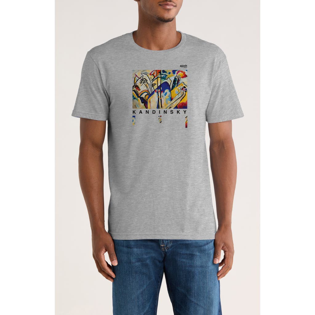 Monster Digital Kandinsky Graphic T-shirt In Gray