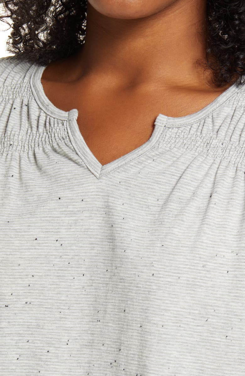 Everleigh Long Sleeve Smocked T-Shirt, Alternate, color, 