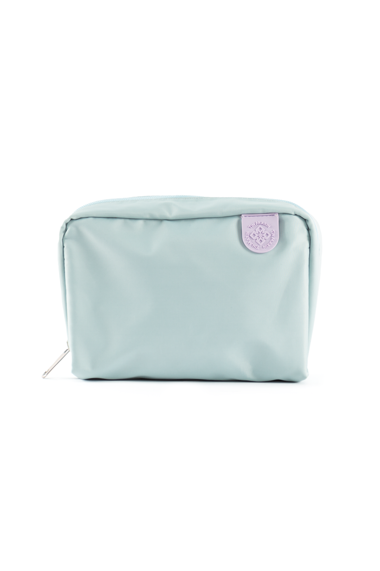 Checs Nylon Pouch, Main, color, Light Blue