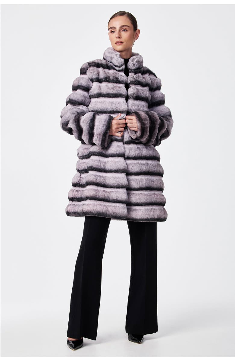 Trina Turk Mikel 2 Faux Fur Mid-Length Coat - Natural, Main, color, 