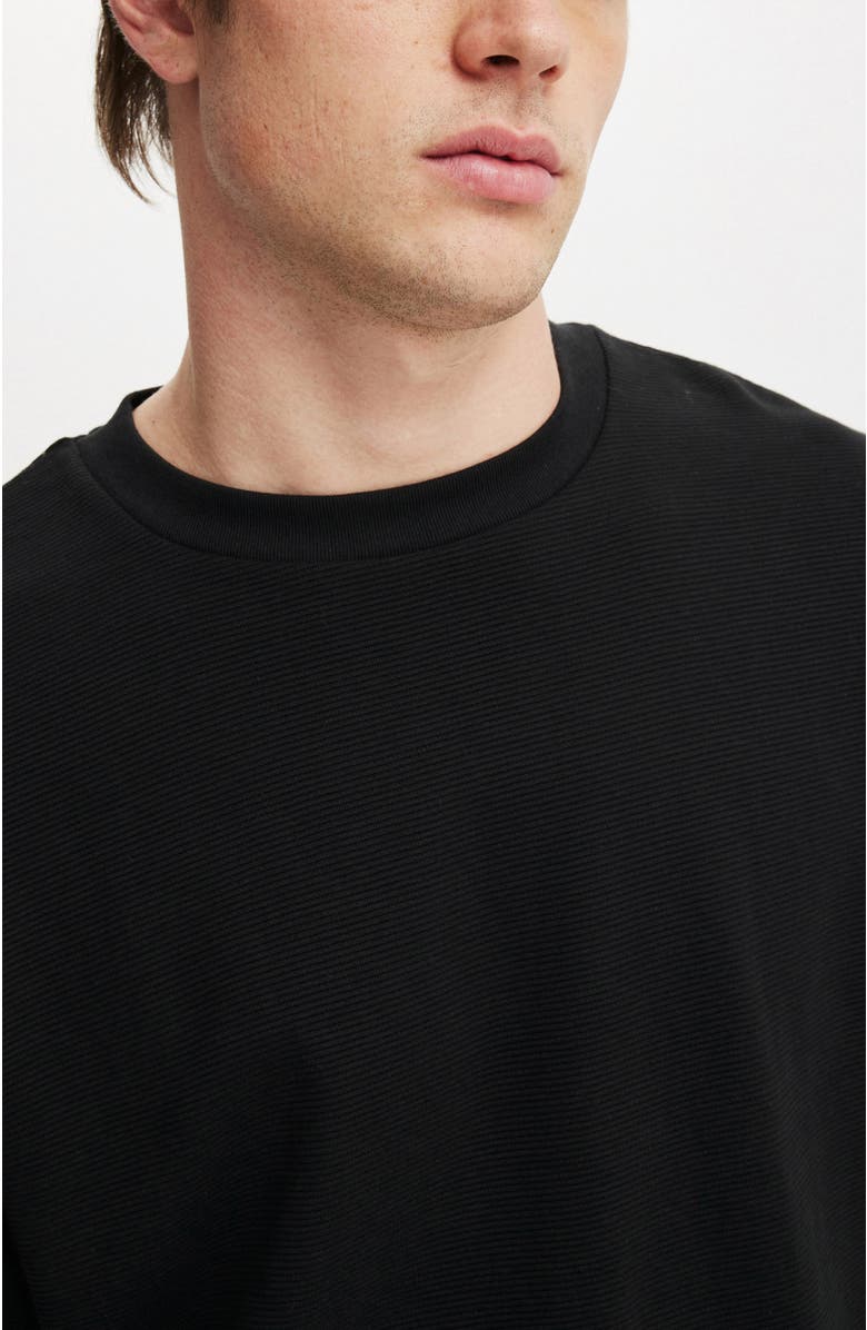 Cotton On Cropped Fit Textured T-Shirt, Alternate, color, 