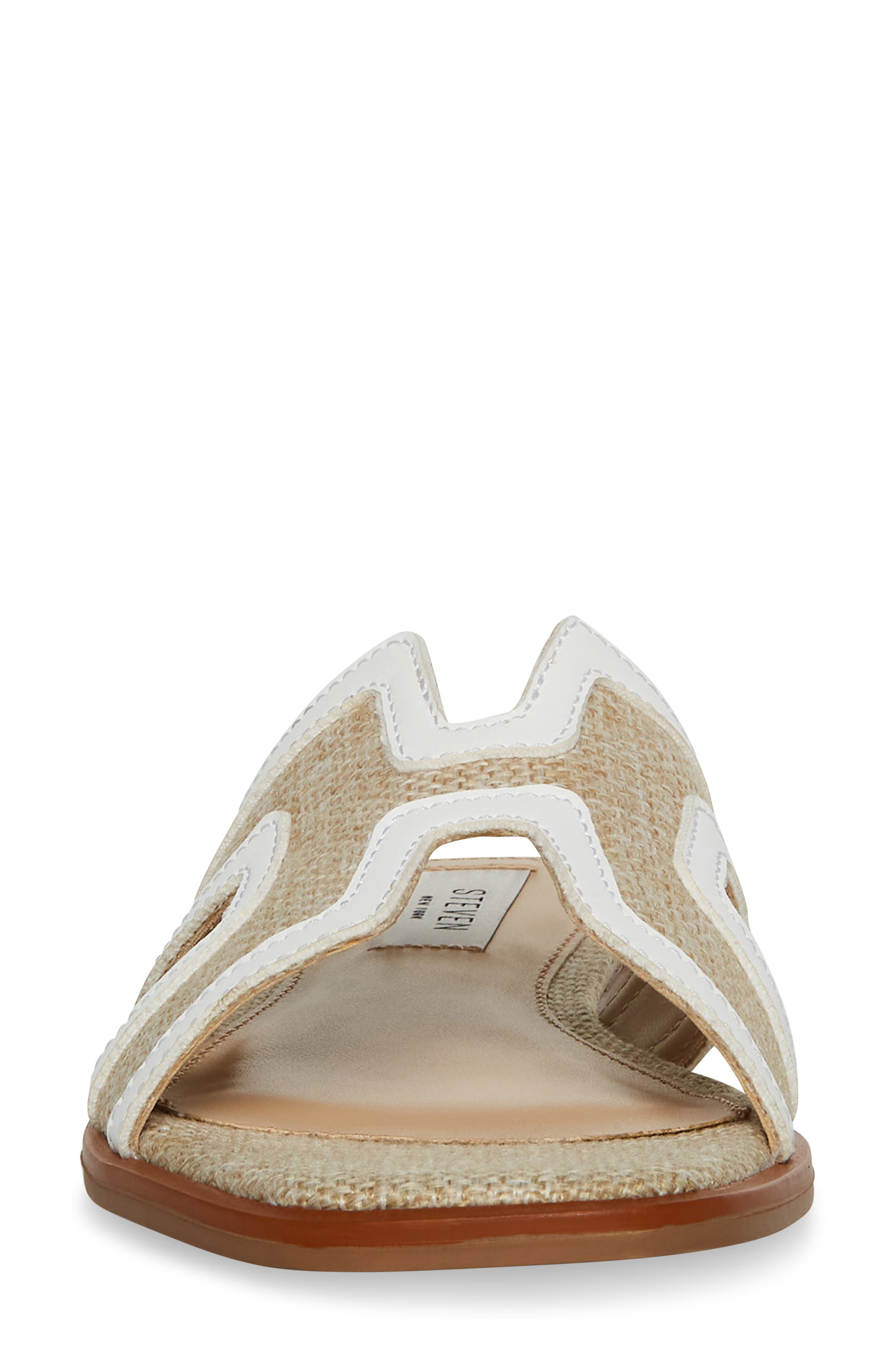 Harlien Slide Sandal, Alternate, color, WHITE