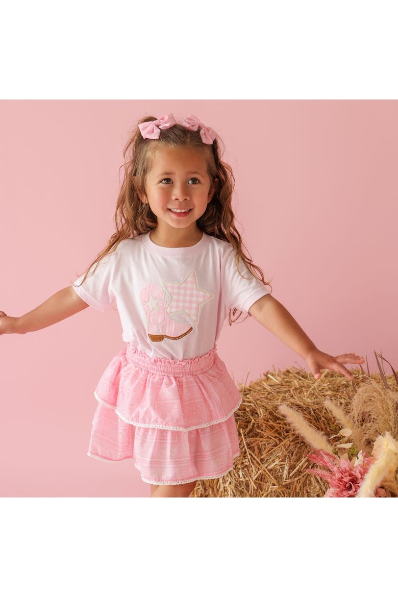 Pink Bandana Western Skort, Alternate, color, Pink