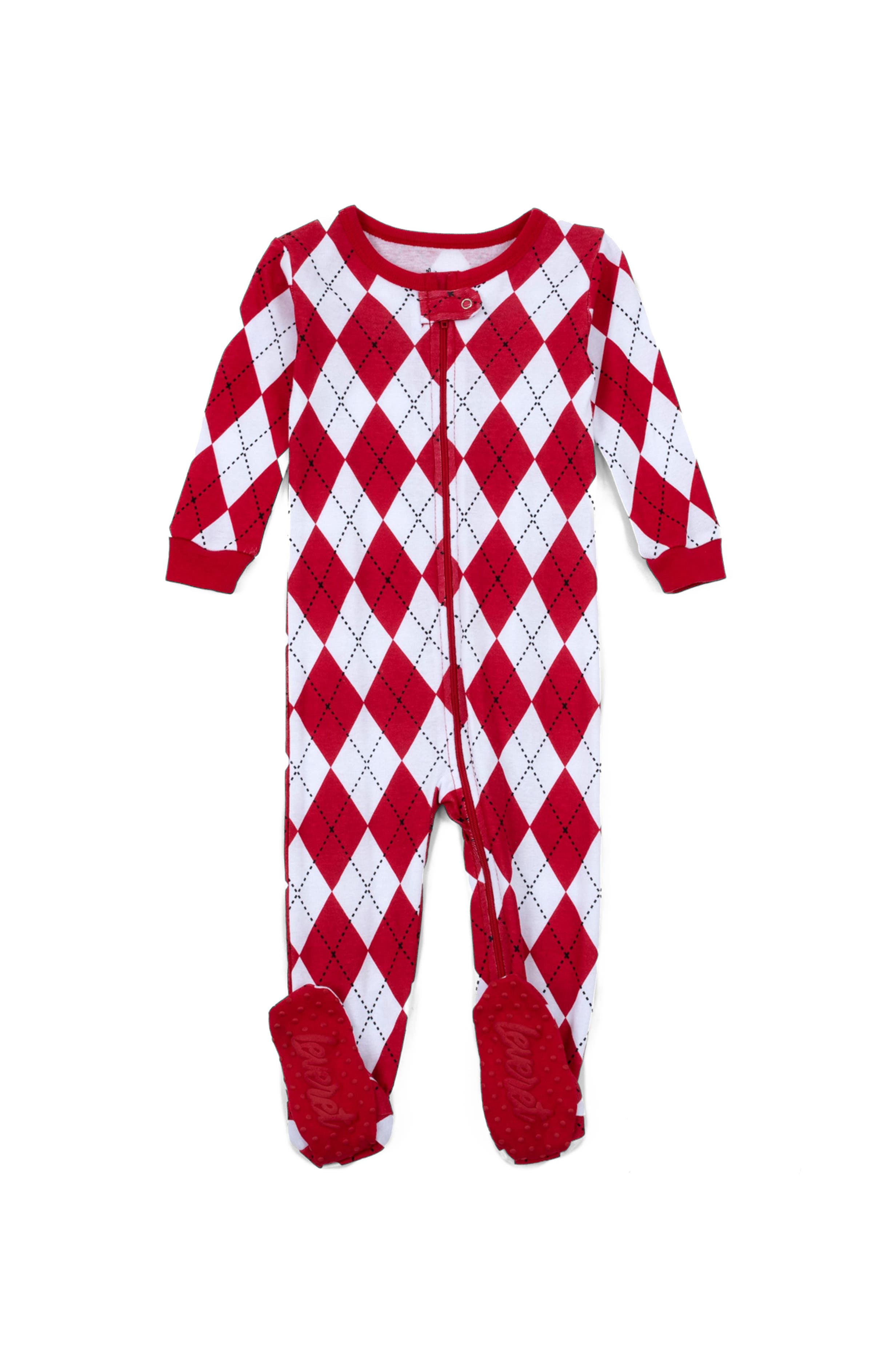 Argyle Red & White