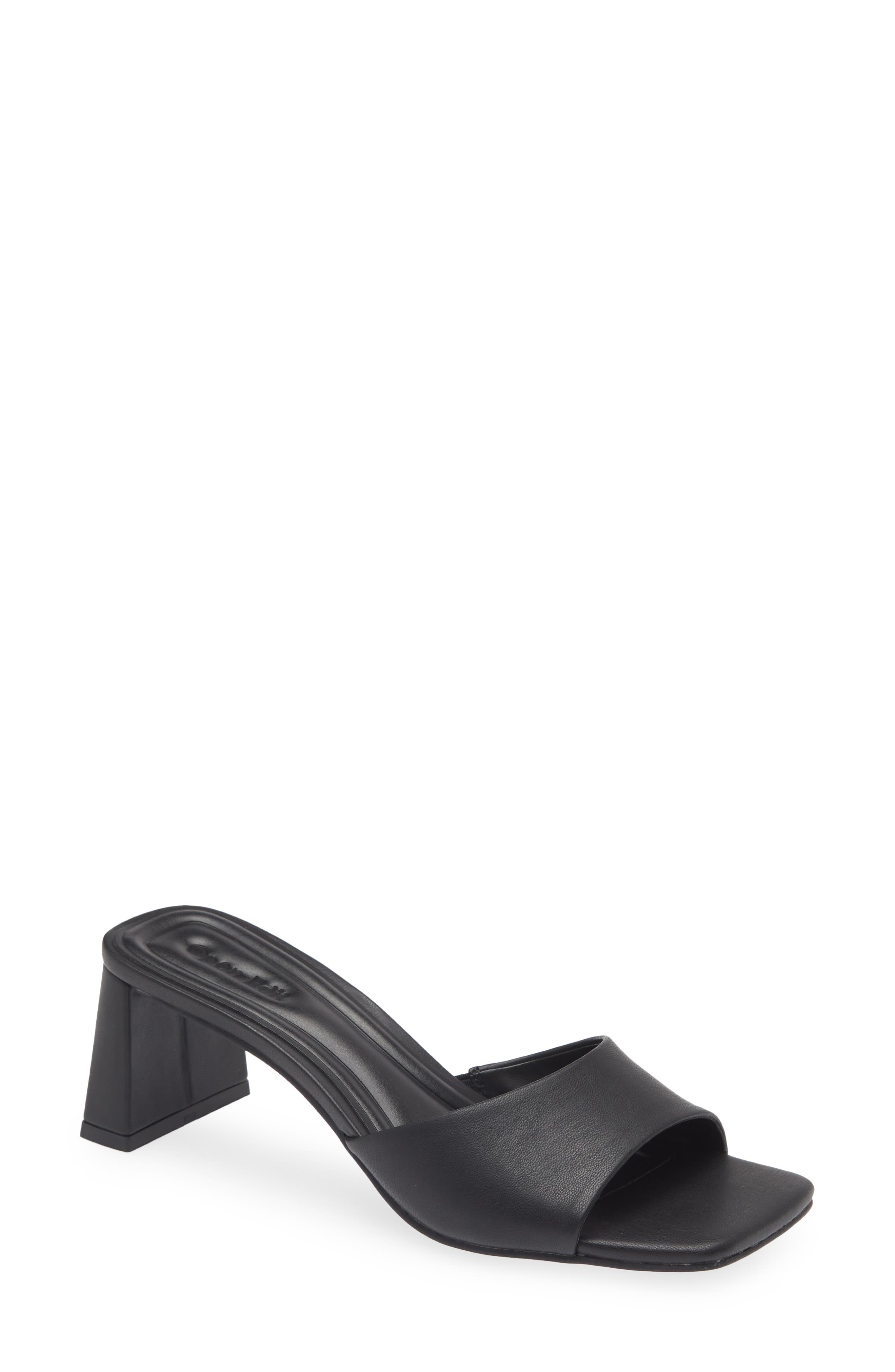 Open Edit Jaydin Slide Sandal, Main, color, Black
