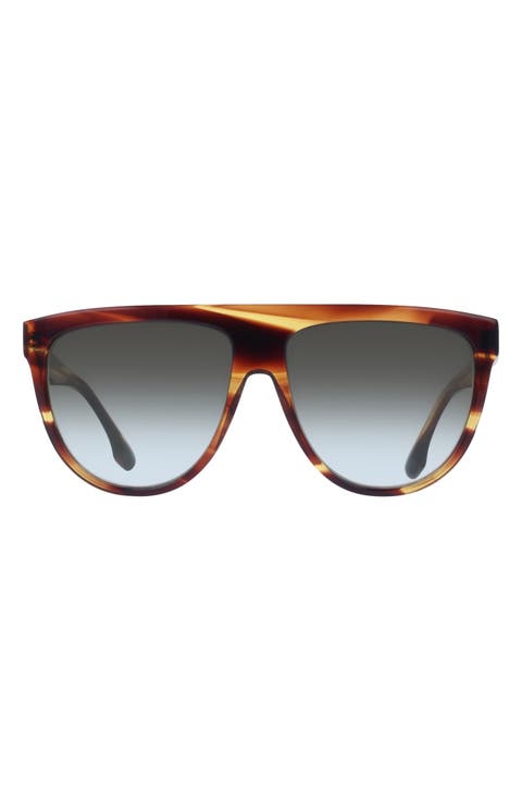 58mm Aviator Sunglasses
