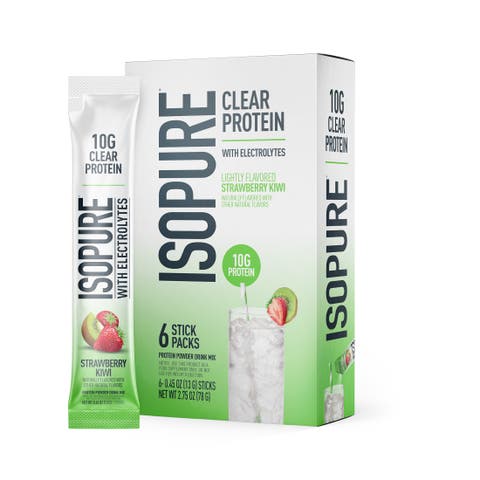 Protein Water Stickpacks Strawberry Kiwi, 6 Count