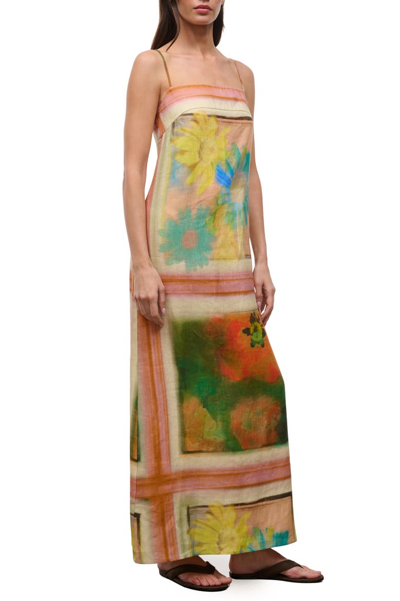 Laura Sleeveless Linen Maxi Dress, Alternate, color, SUPERBLOOM