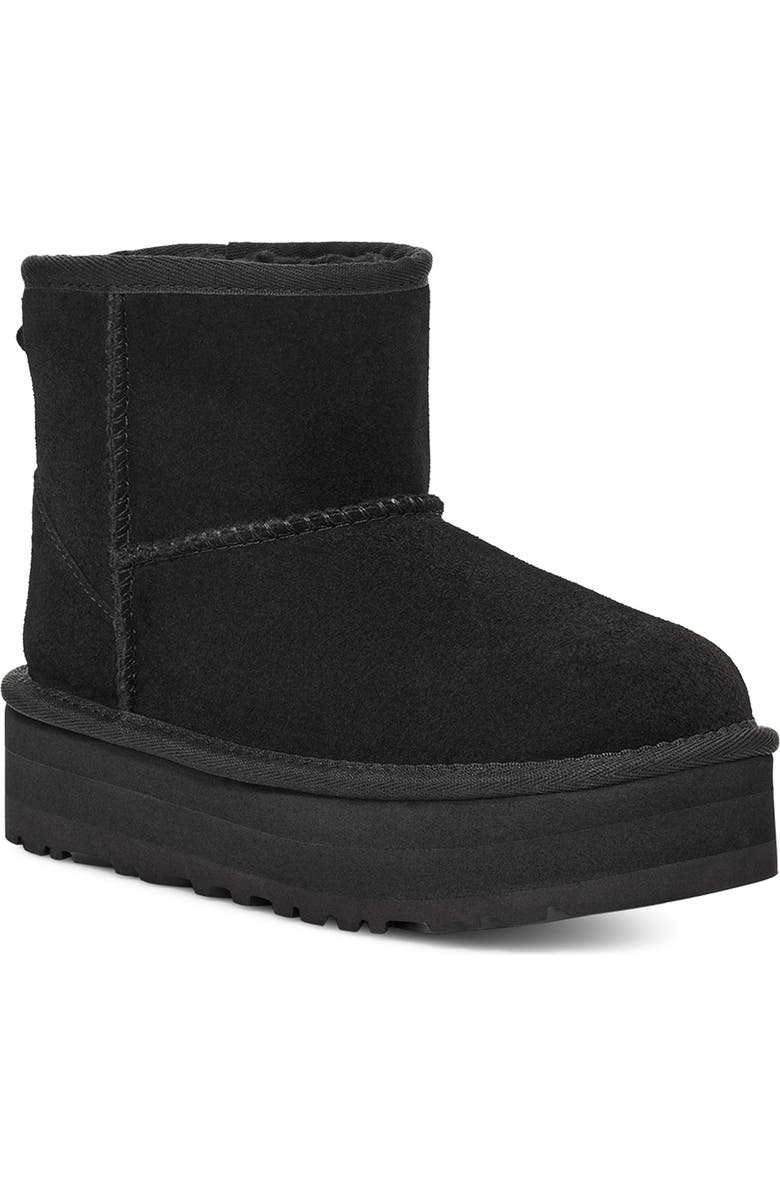 UGG<sup>®</sup> Kids' Classic Mini Water Resistant Platform Boot, Main, color,