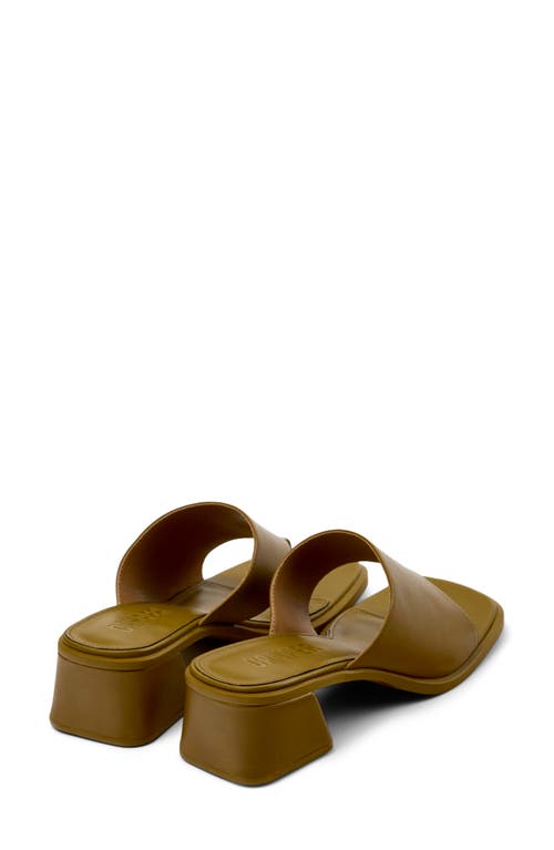 Camper Kora Slide Flip Flop In Medium Green