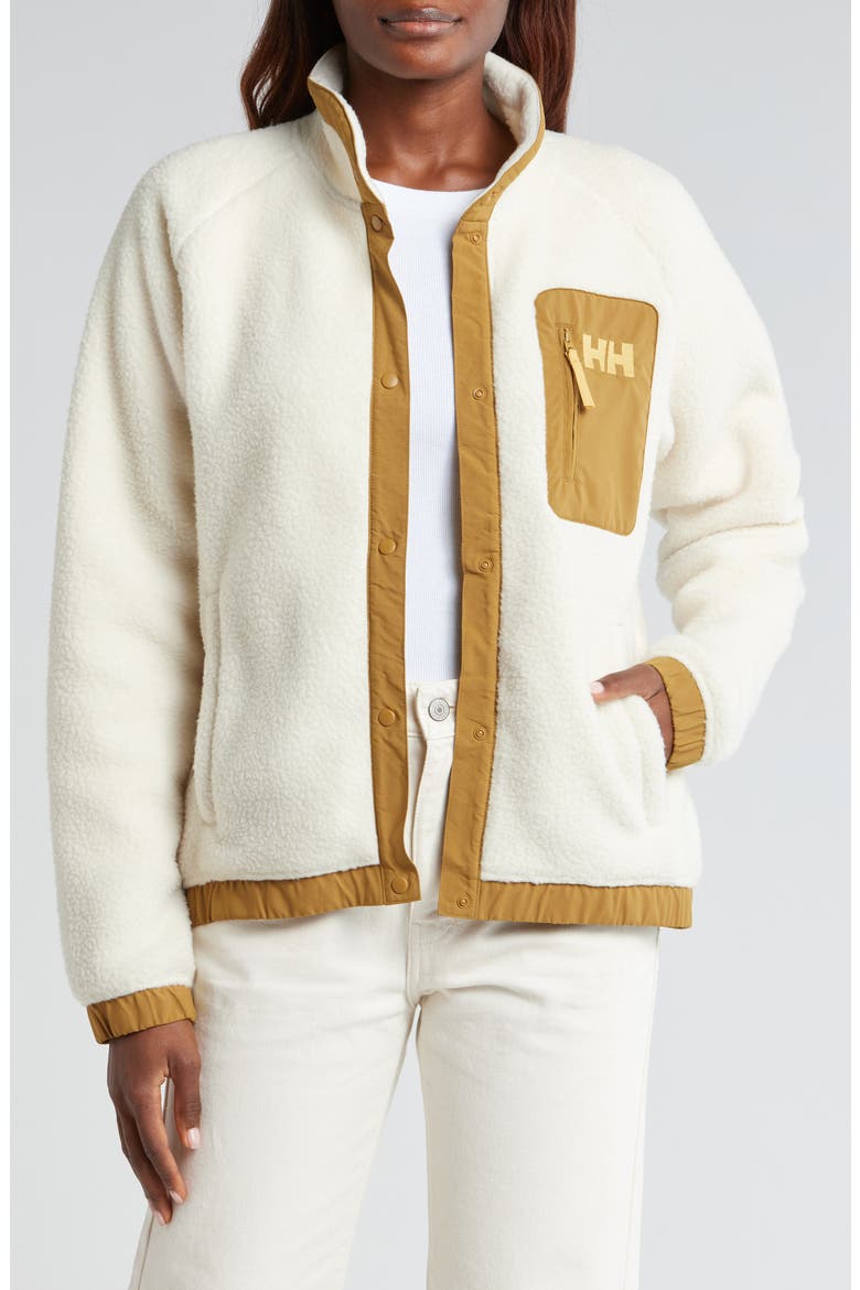 Imperial Fleece Snap Jacket, Main, color, 034 CREAM