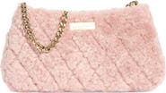 Kate Spade Carey Quilted Faux Fur Small Crossbody Bag