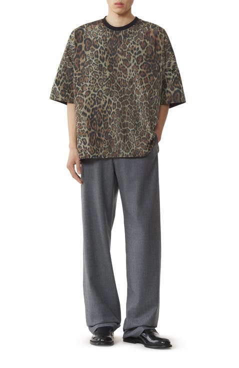Reversible Printed T-Shirt In Cotton And Taffeta