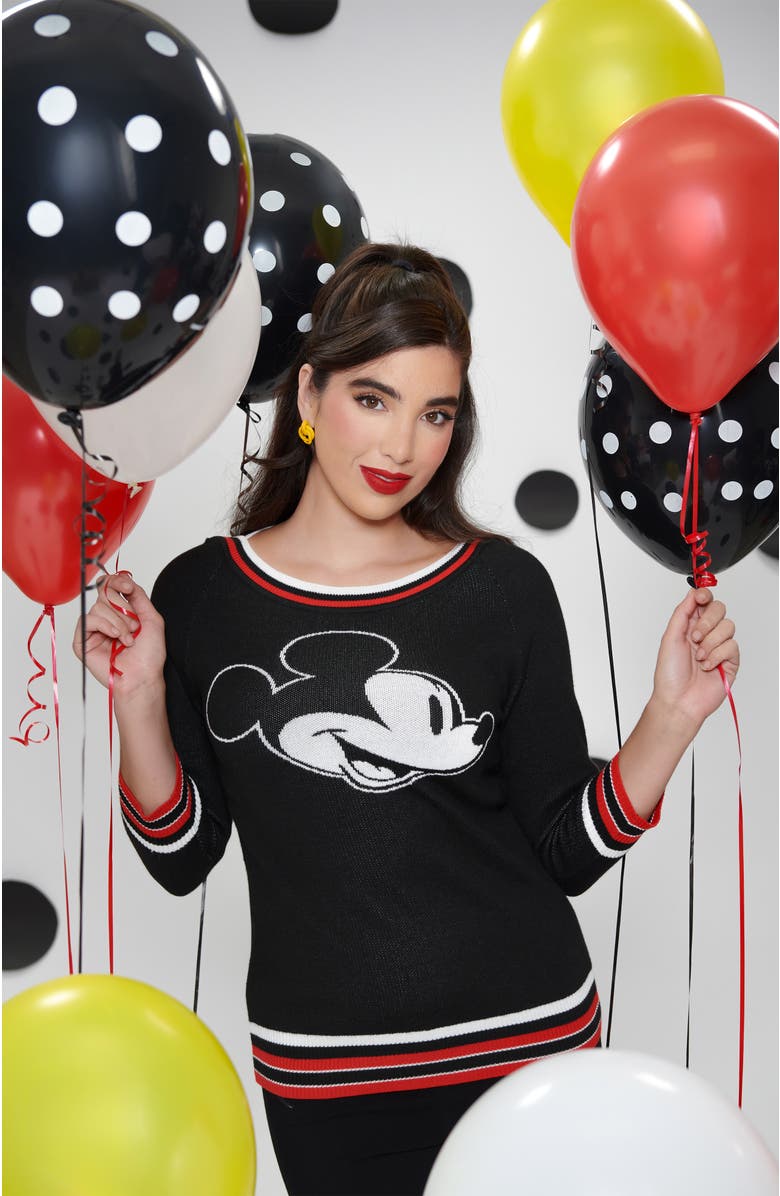 Unique Vintage Classic Knit Sweater, Alternate, color, Black Mickey Mouse