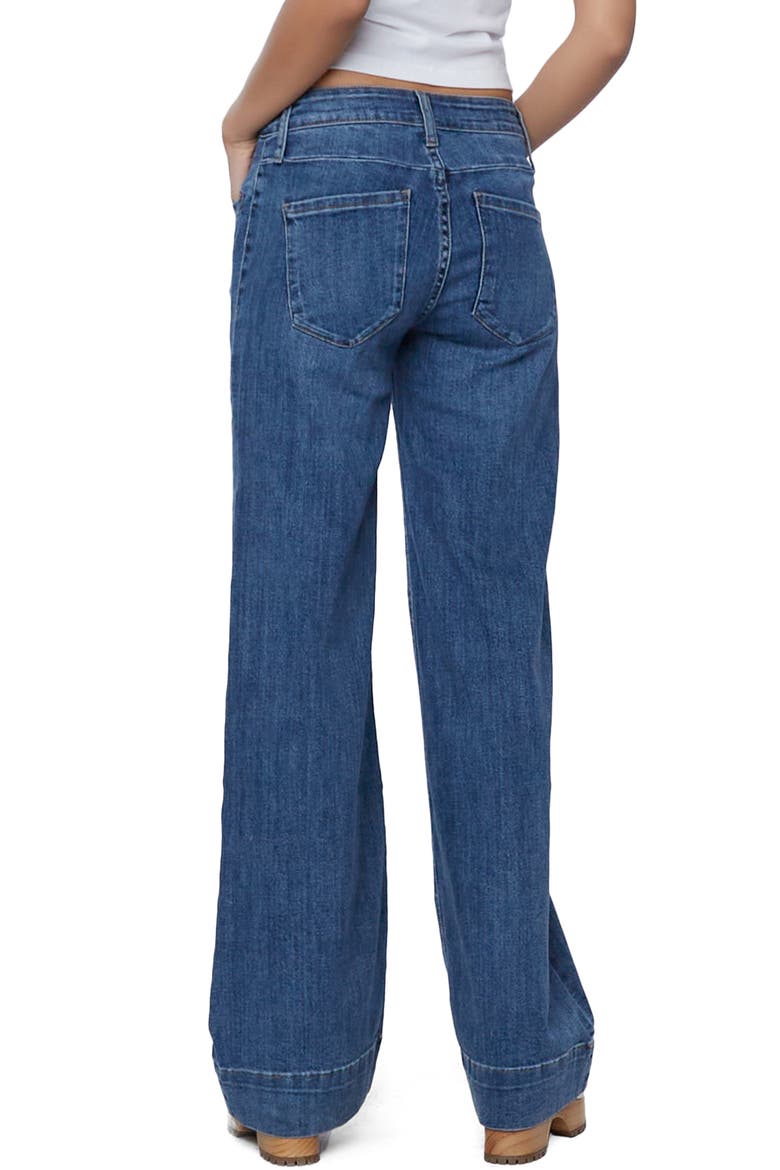 High Waist Wide Leg Jeans, Alternate, color, YACHT BLUE DARK