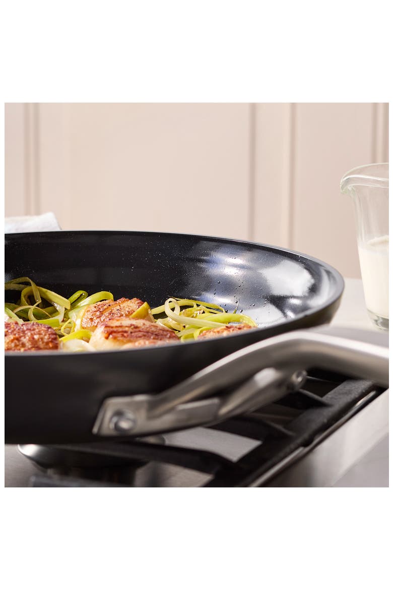 Motion Ceramic Hard Anodized Nonstick 10-Inch Fry Pan, Alternate, color, BLACK