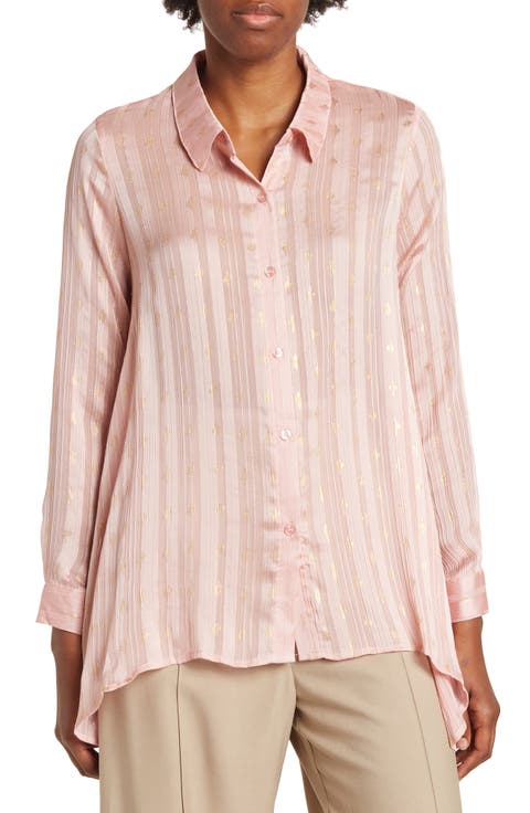 Eve Chiffon Collared Button Front Blouse