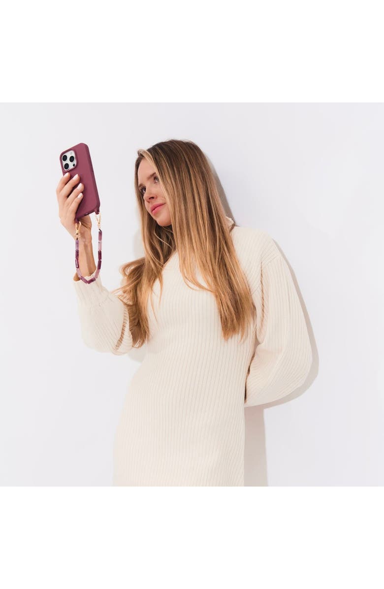 Cordée Cases Julia Phone Wristlet, Alternate, color, Burgundy