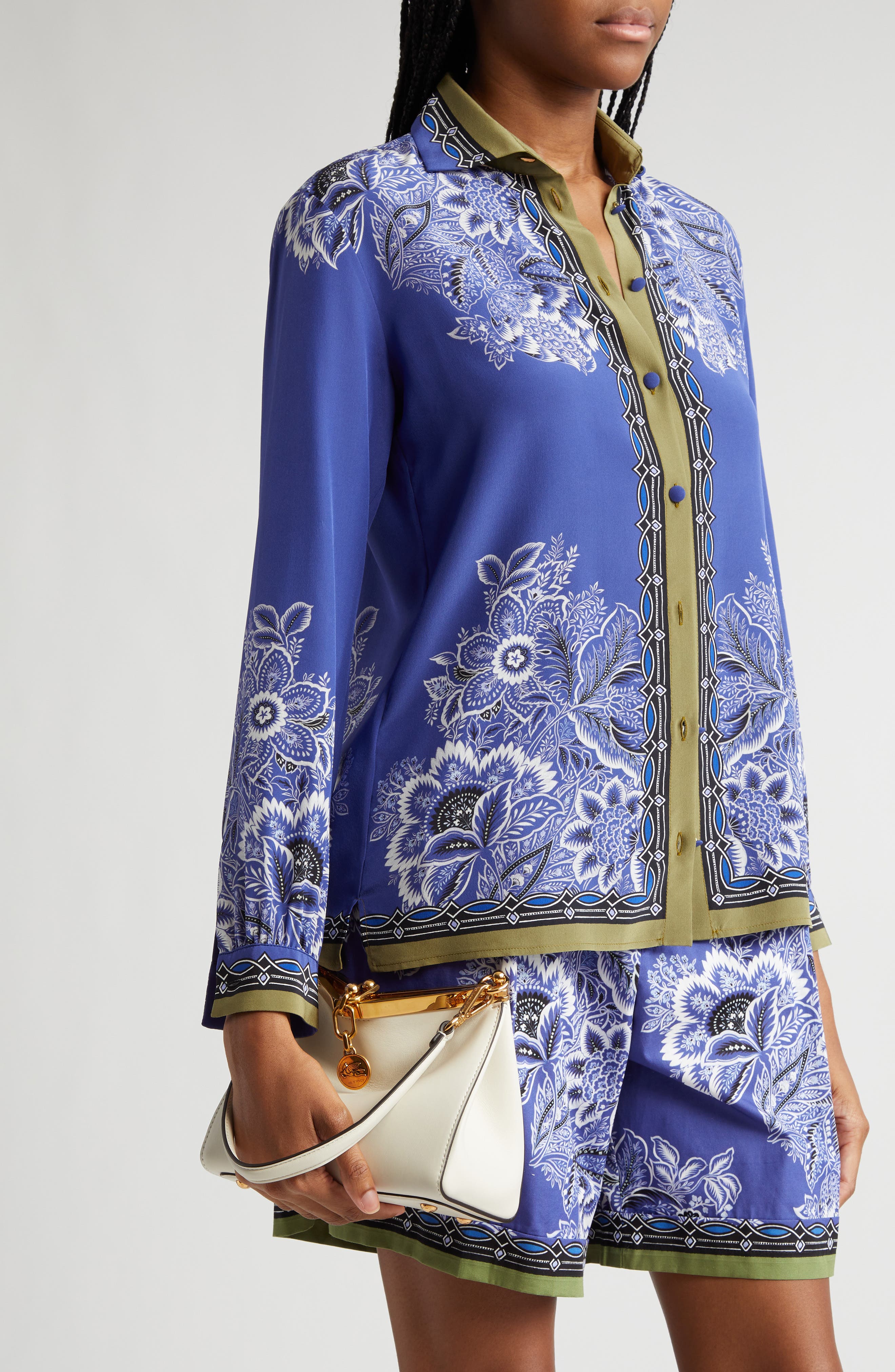 Etro Small Vela Leather Shoulder Bag, Alternate, color, 