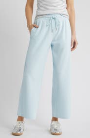 Caslon® Ankle Wide Leg Travel Pants