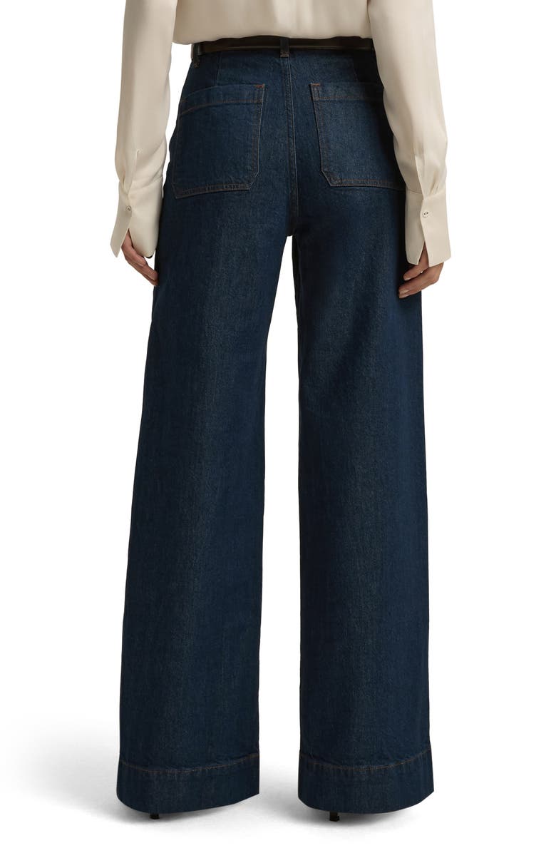 Favorite Daughter The Mischa Super High Waist Wide Leg Jeans, Alternate, color, Pepper