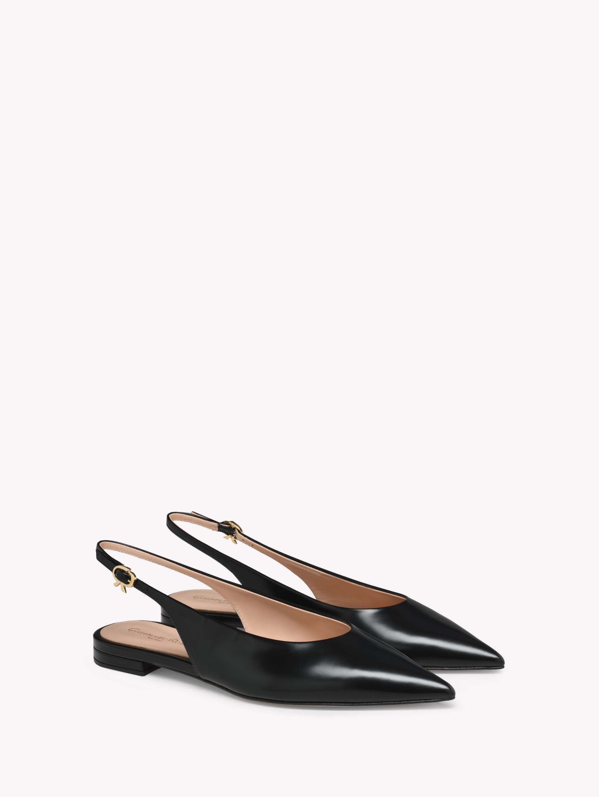 Gianvito Rossi Robbie Sling 05, Alternate, color, Black Patent